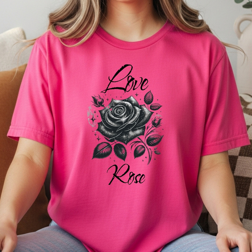 Gildan  Rose Graphic T-Shirt